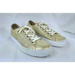 Paul G. Women's Bixby Low Top Platform Sneakers Metallic Size 7.5 is 10(s)-26cm